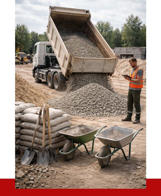 Доставка нерудных материалов в Донецке от 1314 руб. | ПРОНЕРУДДнк