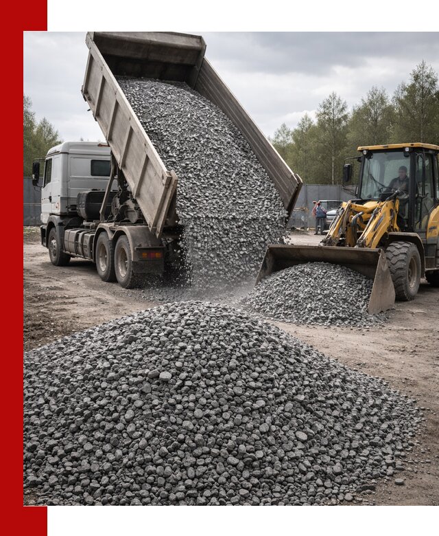 Доставка и продажа щебня гранитного в Донецке