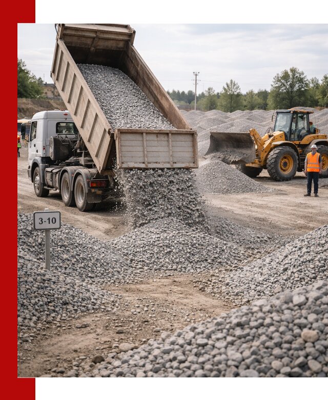 Гранитный щебень фракции 3–10: доставка и продажа в Донецке