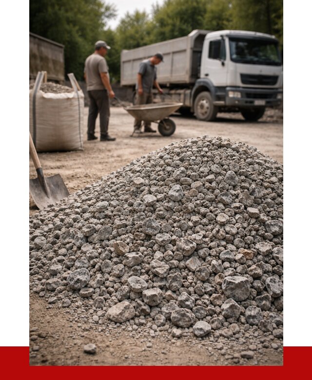 Гранитный щебень фракция 20-40 в Донецке от 3503 руб. ПРОНЕРУДДнк