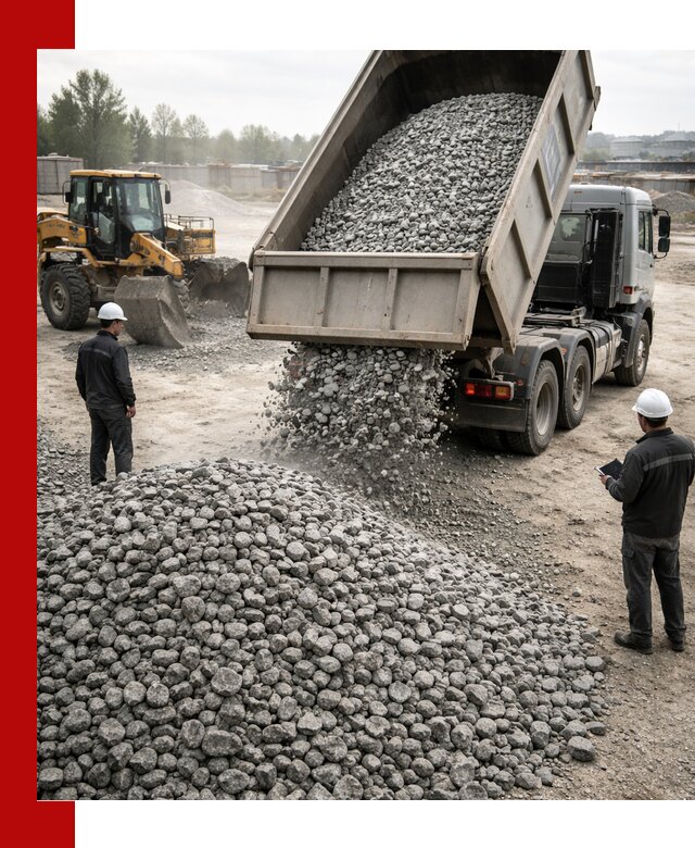 Доставка гранитного щебня фракции 20-40 в Донецке