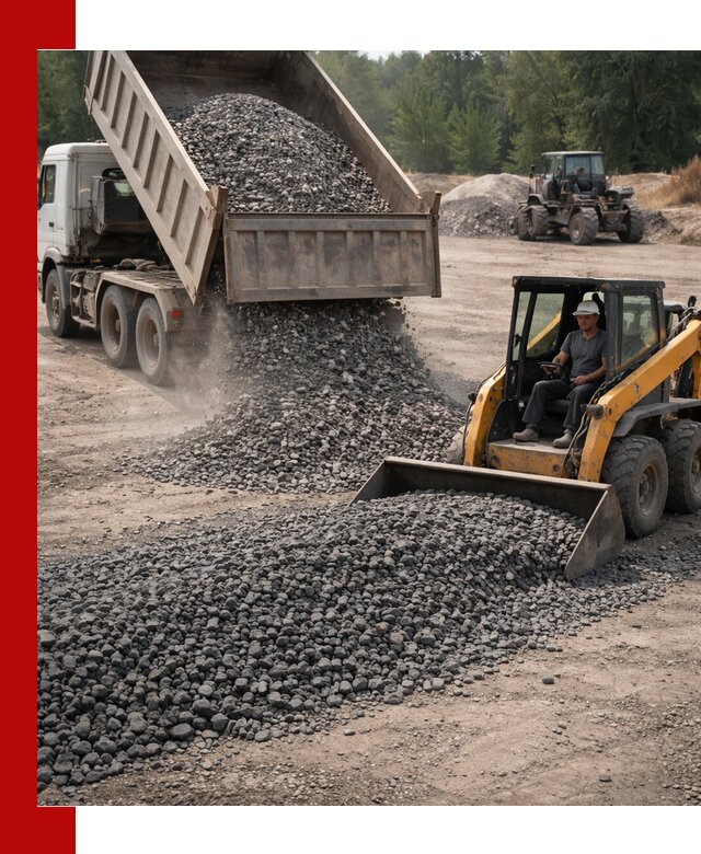 Гранитный щебень фракция 40-70 с доставкой в Донецке