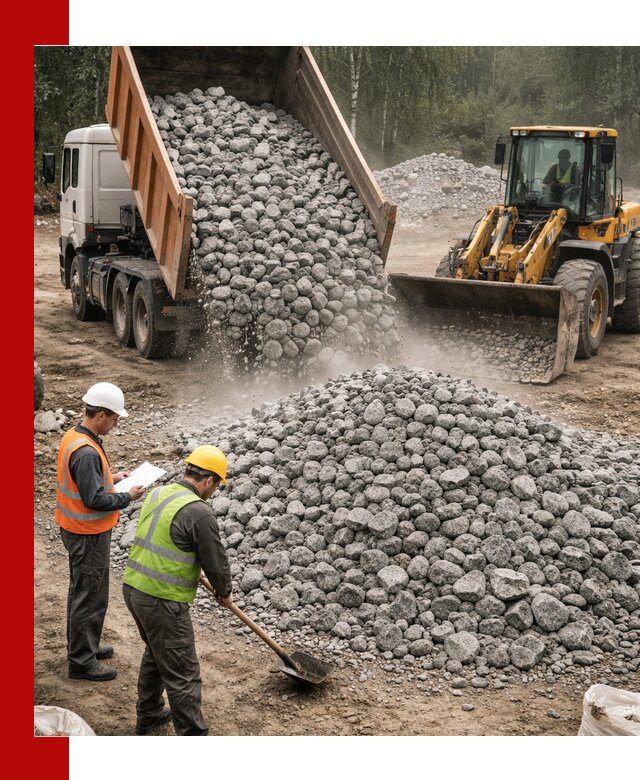 Гранитный щебень фракция 70-150 доставка в Донецке