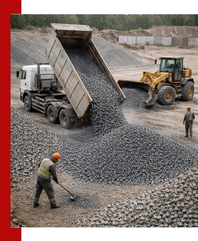 Щебень габбро-диабаз фр. 5-20 с доставкой в Донецке