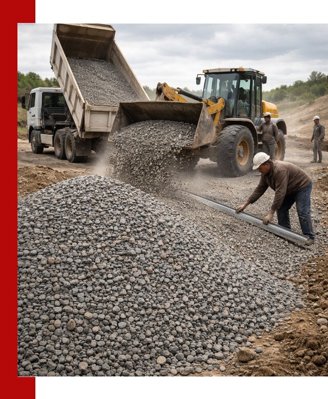 Гравийный щебень фракция 5-20 с доставкой в Донецке