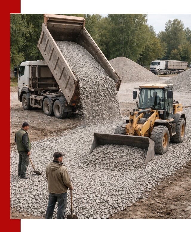 Купить гравийный щебень фракция 20-40 в Донецке с доставкой