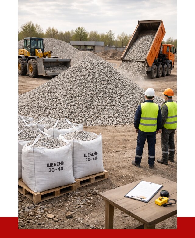 Известняковый щебень 20-40 в Донецке от 2299 р. ПРОНЕРУДДнк