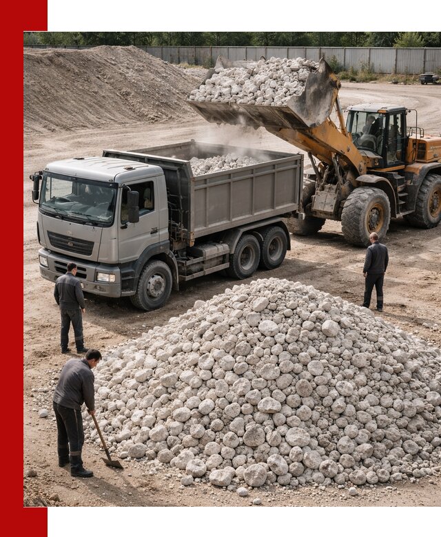 Известняковый щебень фракция 70–150 с доставкой в Донецке