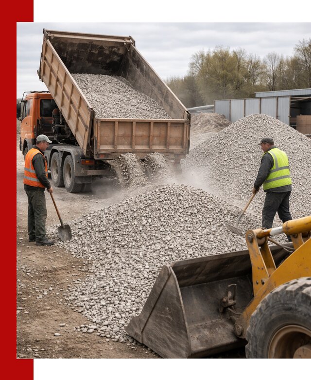 Доломитовый щебень фракции 5-20 с доставкой в Донецке