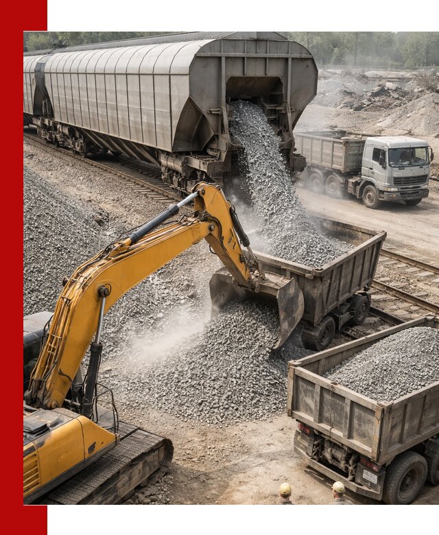 Доставка железнодорожного щебня в Донецке крупными партиями быстрого отгруза