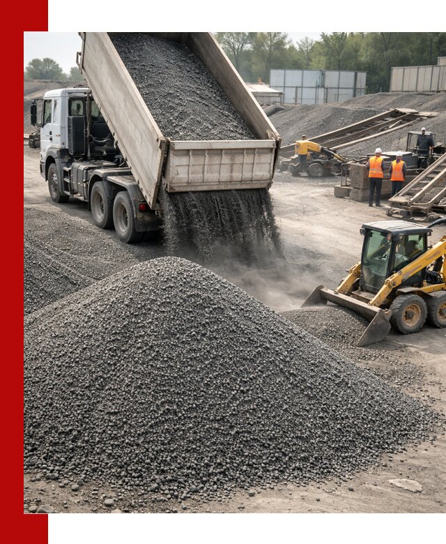 Вторичный щебень фракция 0–5 с доставкой в Донецке