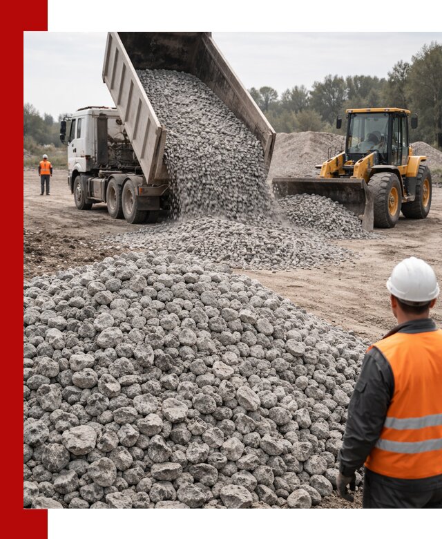 Доставка бетонного щебня фракции 20-40 в Донецке