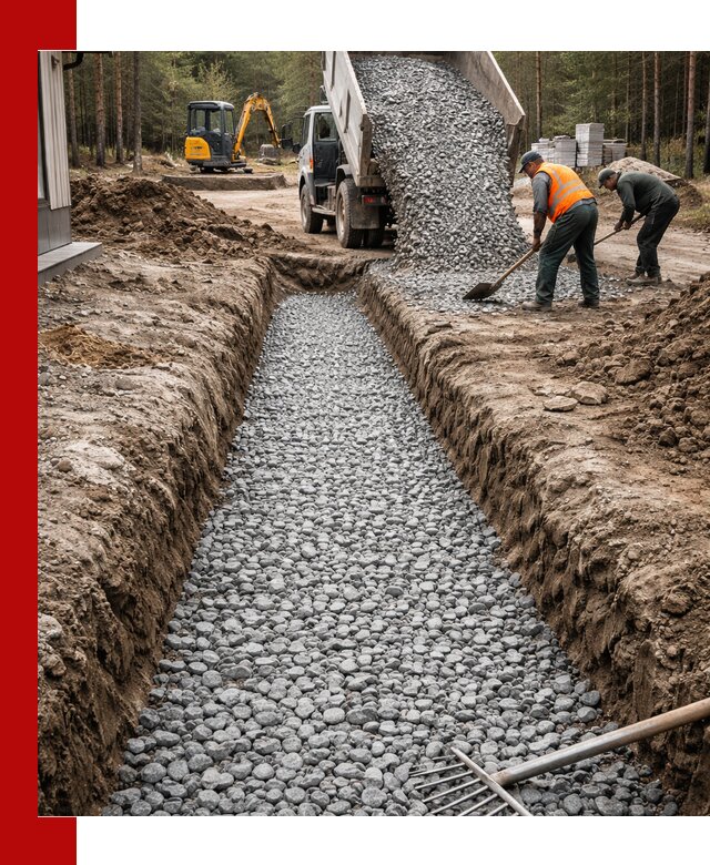 Щебень для дренажа с доставкой в Донецке высокого качества