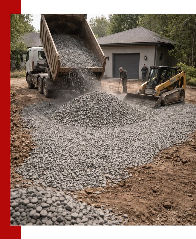 Щебень для парковки в Донецке: доставка и укладка качественного материала