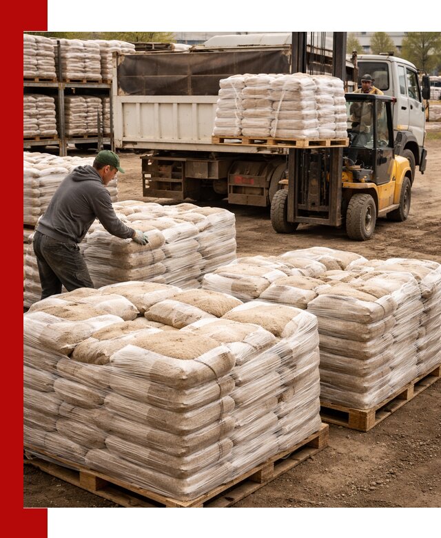 Карьерный песок в мешках с доставкой в Донецке