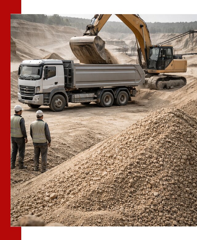 Карьерный крупнозернистый песок с доставкой в Донецке