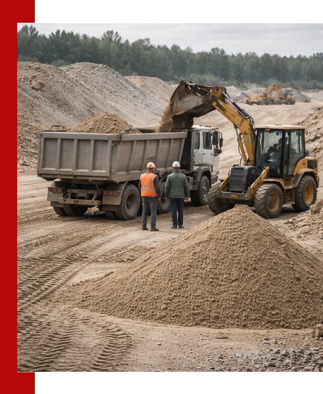 Карьерный среднезернистый песок с доставкой в Донецке