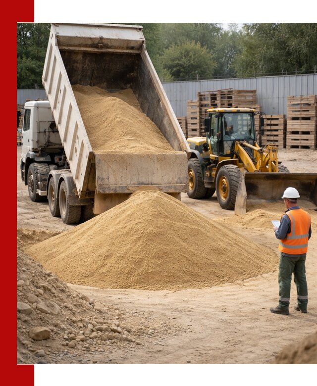 Доставка карьерного мелкозернистого песка в Донецке