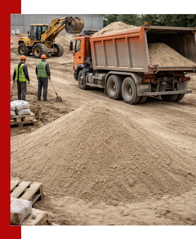 Доставка и продажа мытого речного песка в Донецке