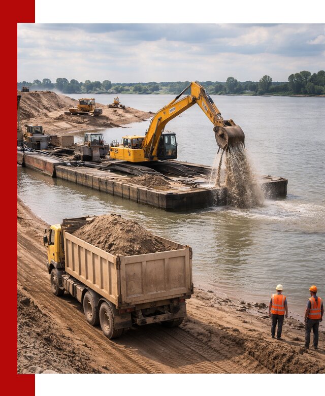 Намывной песок с доставкой в Донецке оптом и в розницу