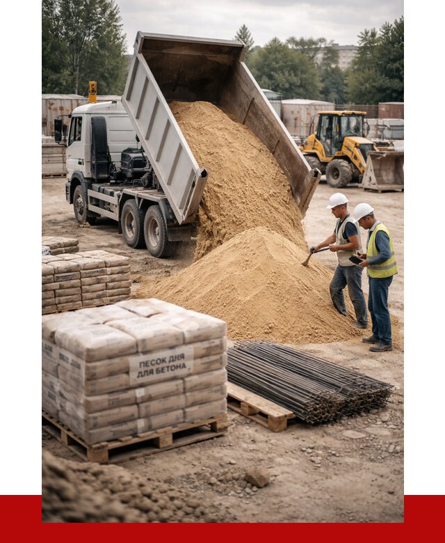 Песок для бетона в Донецке от 2737 р. с доставкой, ПРОНЕРУДДнк