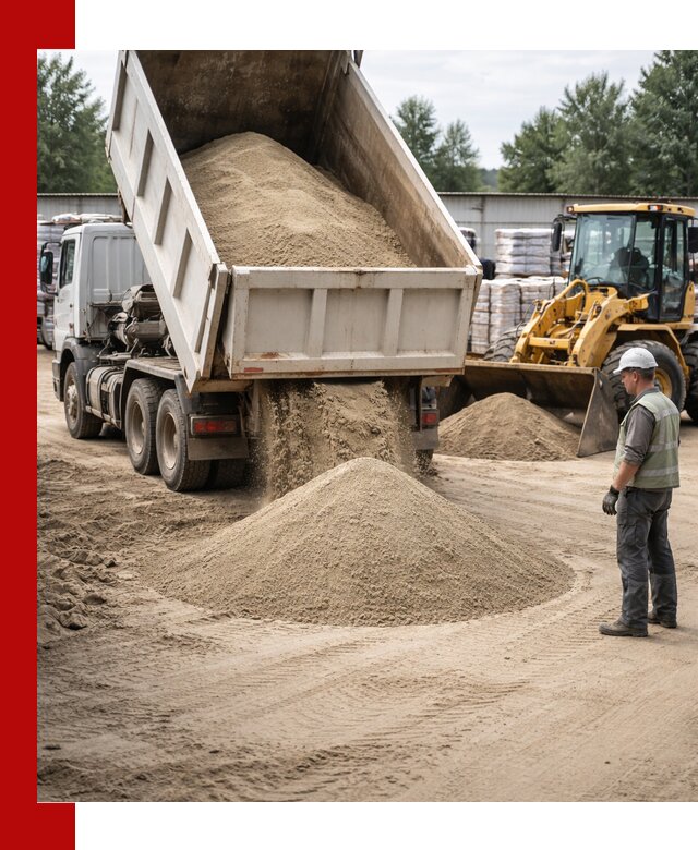 Поставка и доставка песка для бетона в Донецке