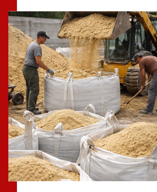 Поставка качественного песка для кладки в Донецке