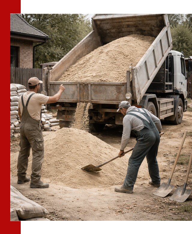 Песок для штукатурки с доставкой в Донецке качественный и чистый