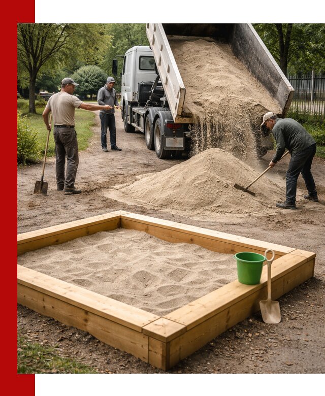 Песок для песочницы с доставкой в Донецке недорого и чистый