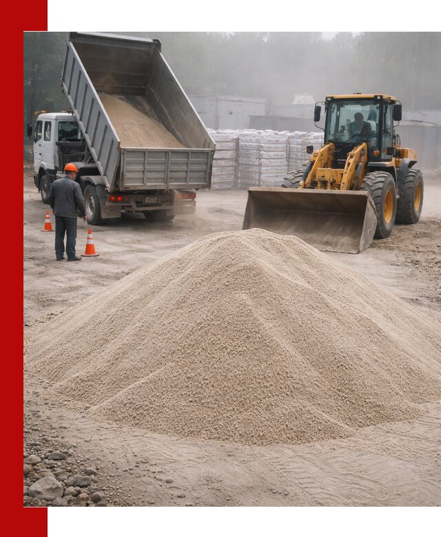 Кварцевый песок фракция 0–8 для стройработ в Донецке