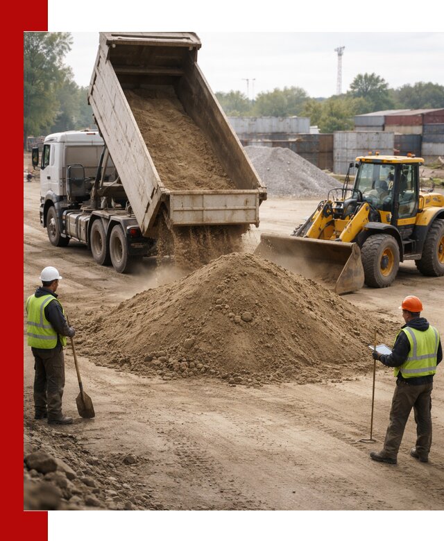 Доставка и продажа пескогрунта оптом и в розницу в Донецке