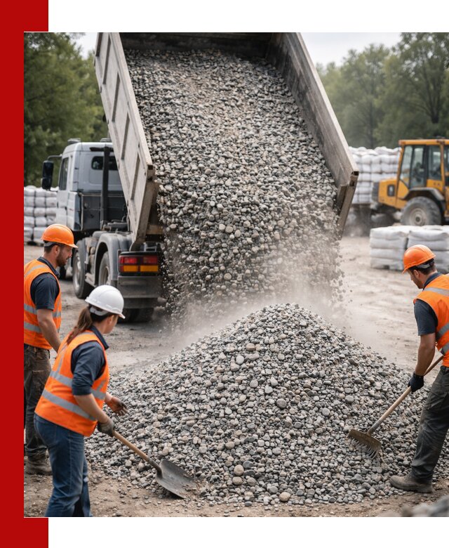 Доставка гравия и камня в Донецке оптом и в розницу