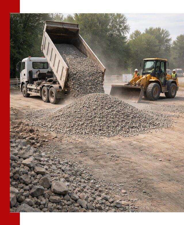 Гравий фракция 5–20 доставка в Донецке оптом и в розницу