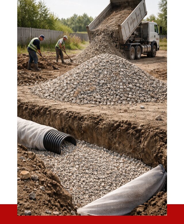 Гравий для дренажа в Донецке от 2409 р., доставка ПРОНЕРУДДнк