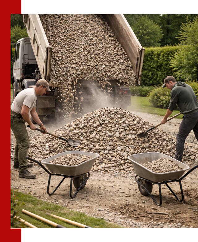 Доставка и продажа декоративной гальки в Донецке