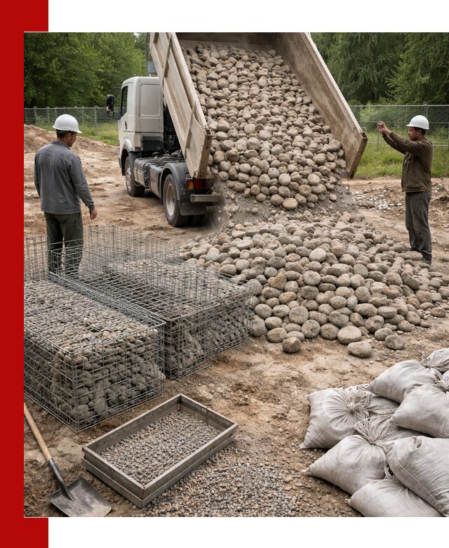 Камень для габионов фракция 70–151 в Донецке