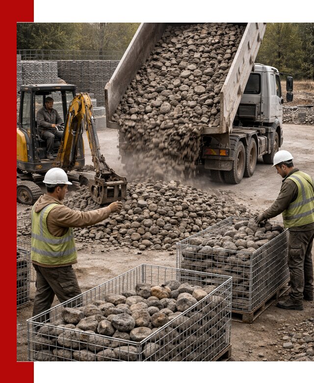 Камень для габионов фракция 100–201 в Донецке