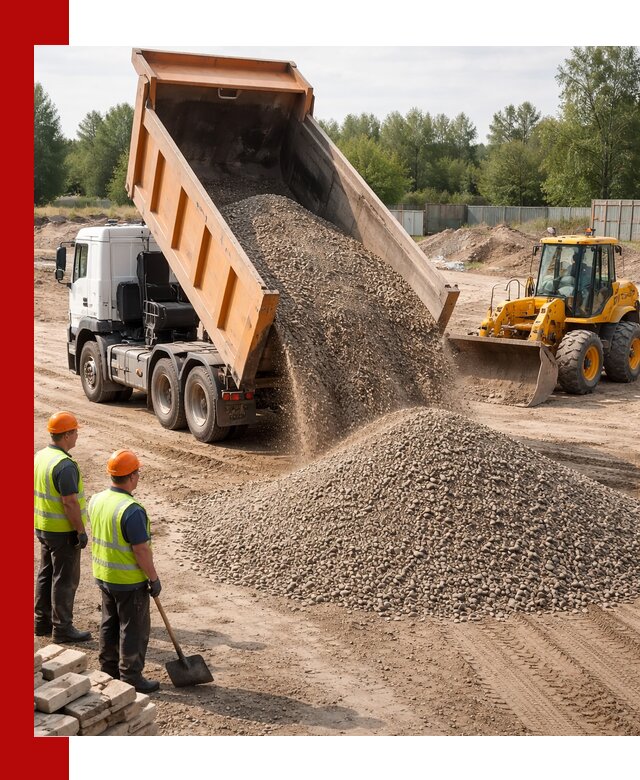 Доставка щебёночно-песчаной смеси ЩПС С7 в Донецке