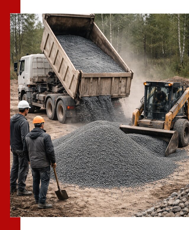 Гранитный отсев 0-5 с доставкой и разгрузкой в Донецке