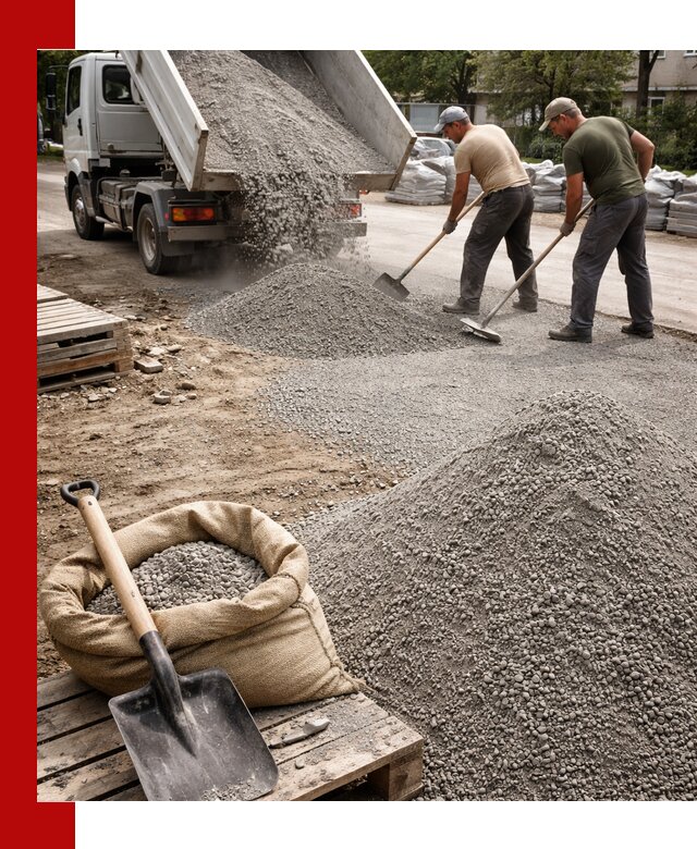 Отсев для тротуарной плитки в Донецке — доставка и укладка