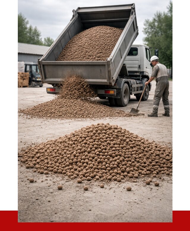 Керамзит с доставкой в Донецке от 4598 р. за м3 | ПРОНЕРУДДнк