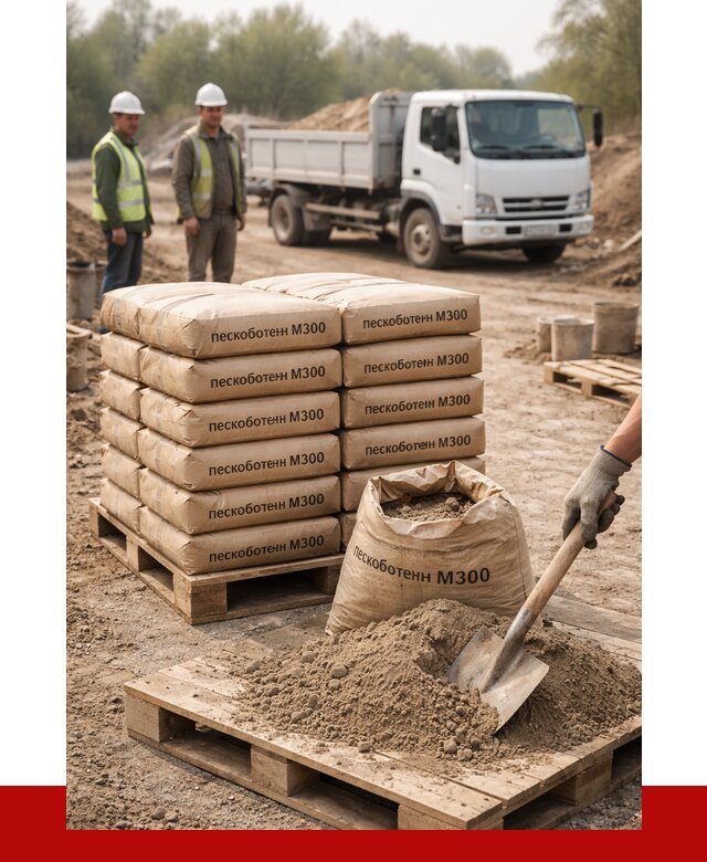 Пескобетон М300 в Донецке с доставкой от 5091 р. за куб | ПРОНЕРУДДнк