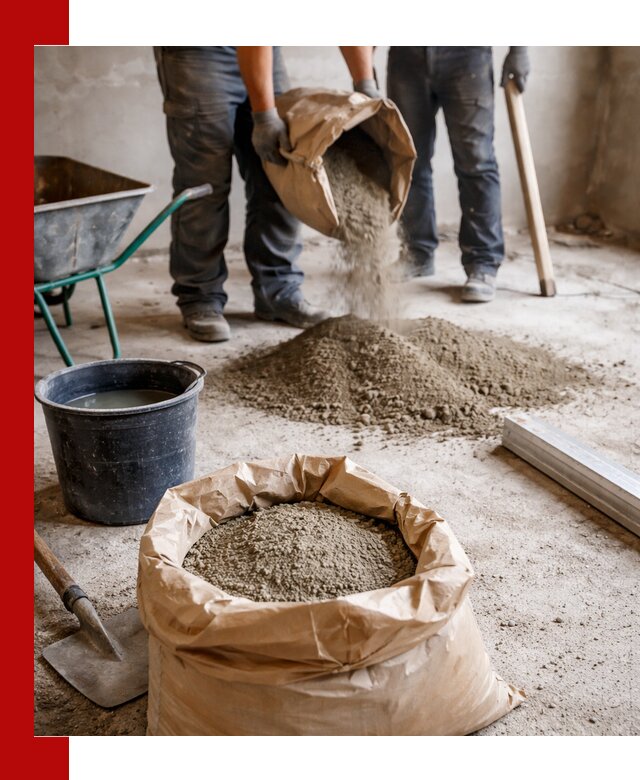 Доставка сухой смеси для стяжки в Донецке