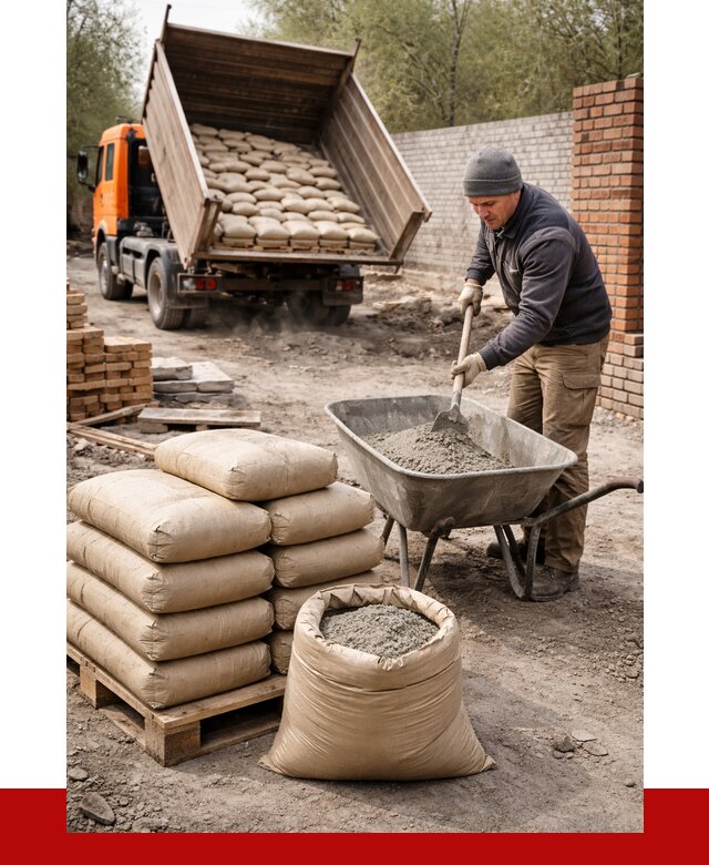 Купить сухую смесь для кладки в Донецке от 1314 р. | ПРОНЕРУДДнк