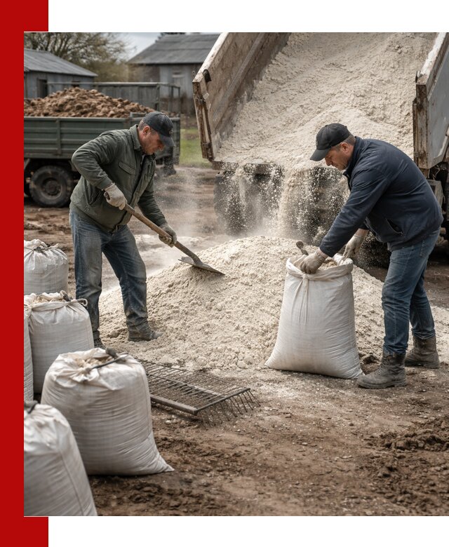 Доставка извести пушонки в Донецке оптом и мелким оптом