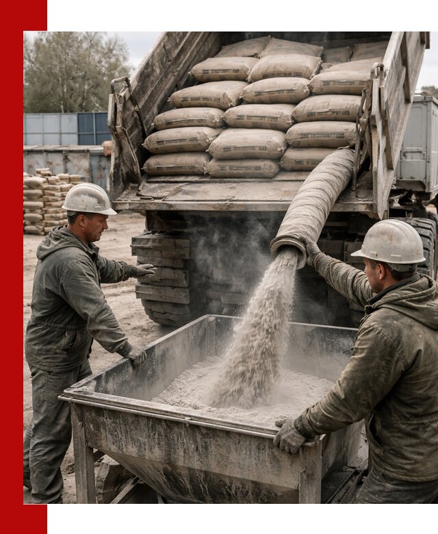 Доставка цемента М400 в Донецке оптом и в розницу