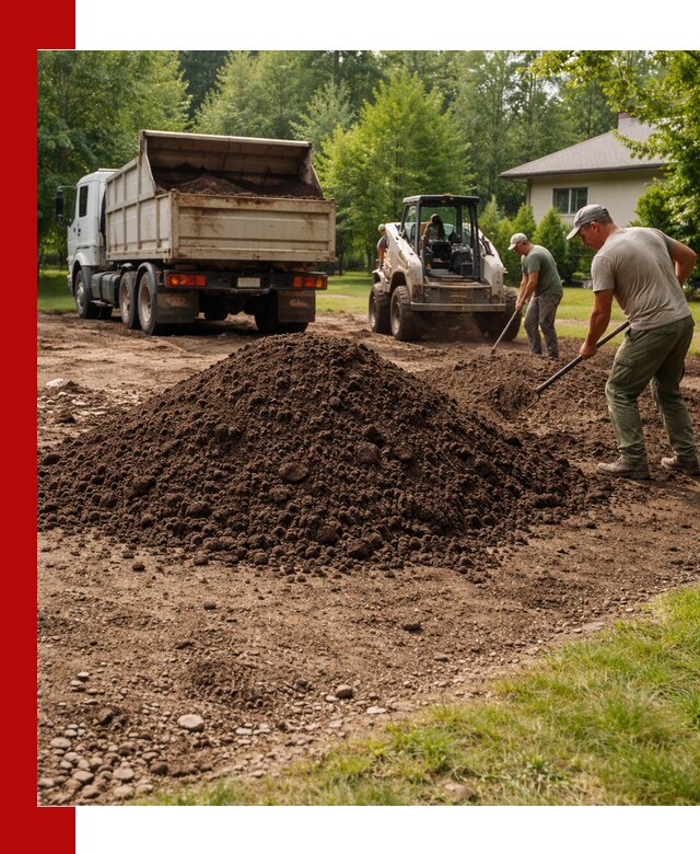 Доставка и укладка грунта для газона в Донецке