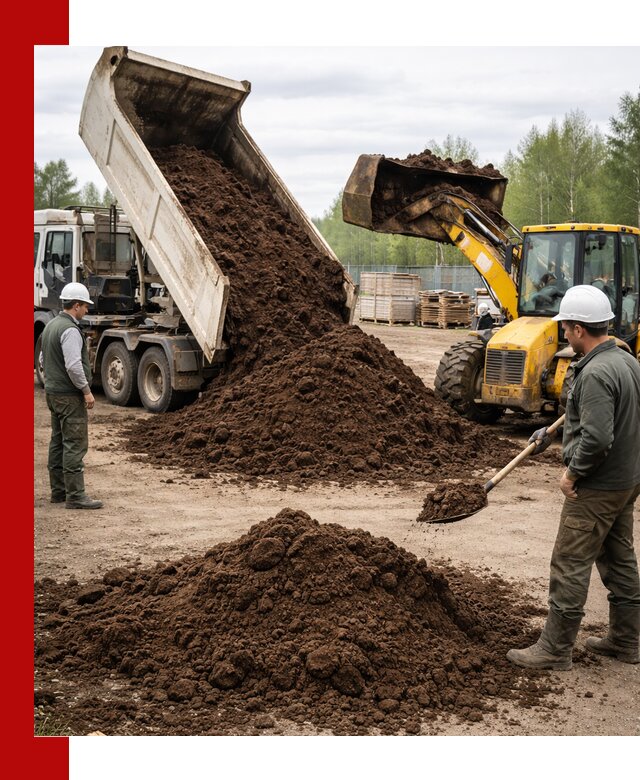 Доставка торфа оптом и в мешках в Донецке