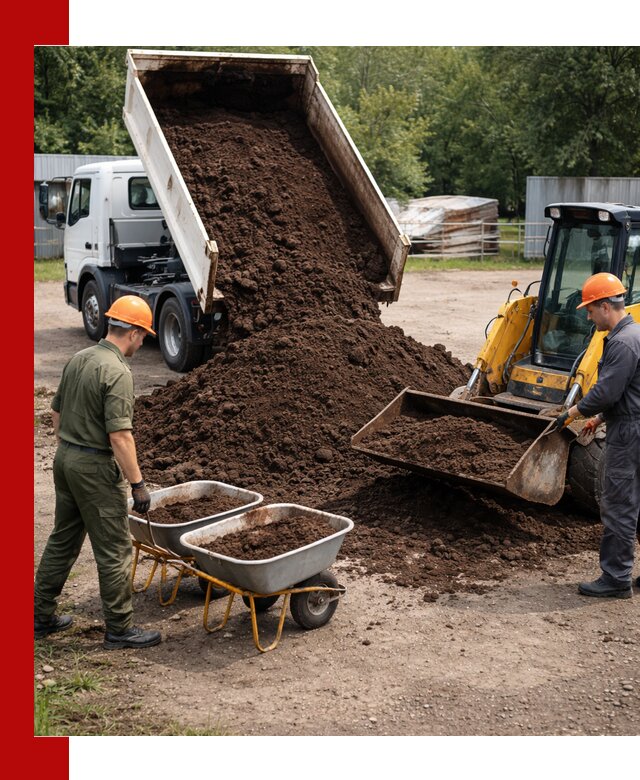 Доставка торфо-земляной смеси в Донецке для огорода и ландшафта