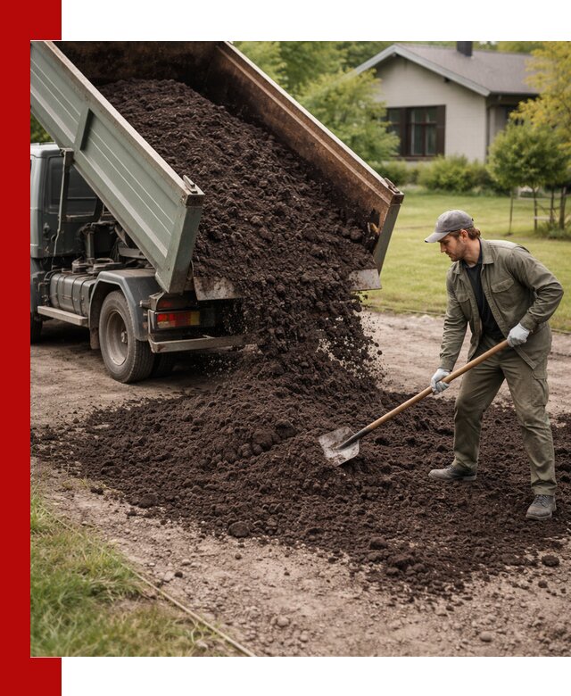 Чернозем для газона с доставкой в Донецке быстро и качественно